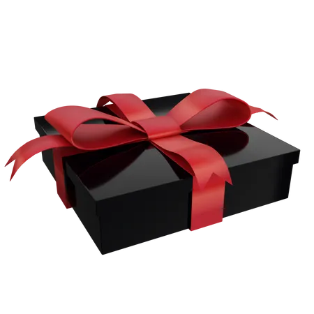 Black Elegant Gift  3D Icon