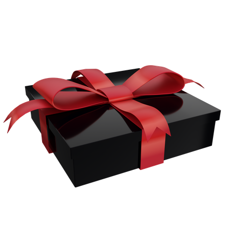 Black Elegant Gift  3D Icon