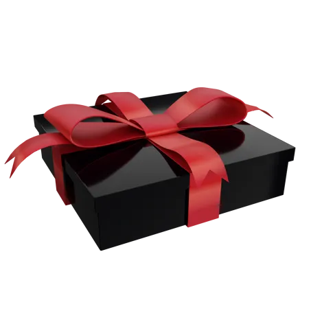 Black Elegant Gift 3D Icon