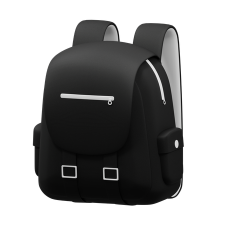 Black Exclusive Backpack  3D Icon
