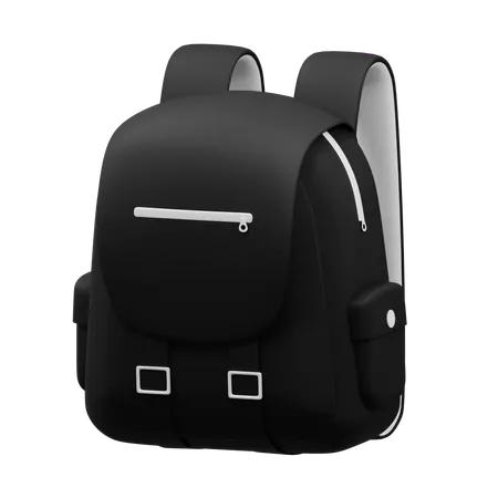 Black Exclusive Backpack  3D Icon