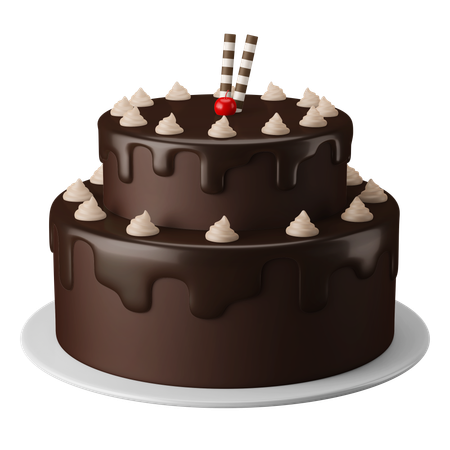 Black Forest Cake  3D Icon