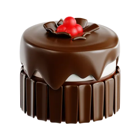 Black Forest Cake  3D Icon