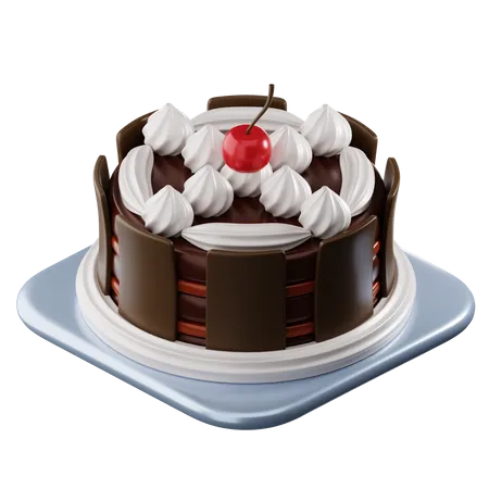 Black Forest Cake  3D Icon