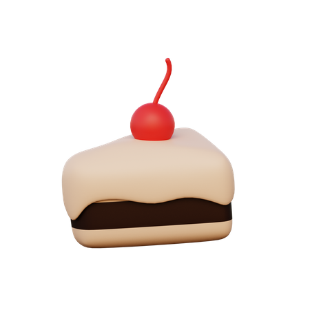 Black Forest Cake  3D Illustration