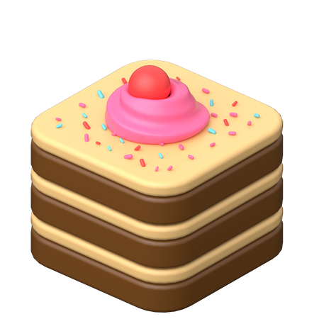 Black Forest Cake  3D Icon