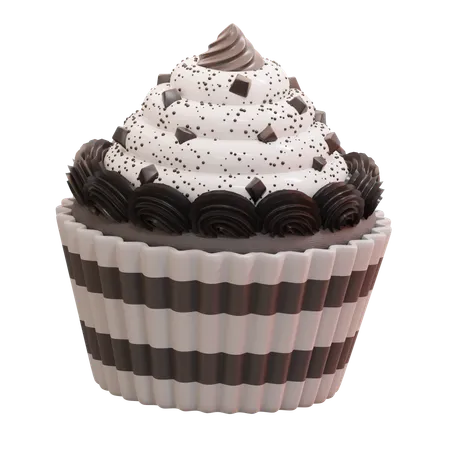 Black forest cupcake  3D Icon