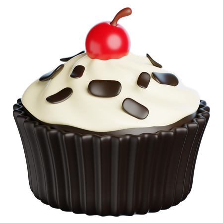 Black Forest Cupcakes  3D Icon