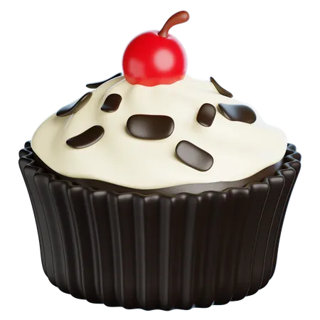 Black Forest Cupcakes  3D Icon