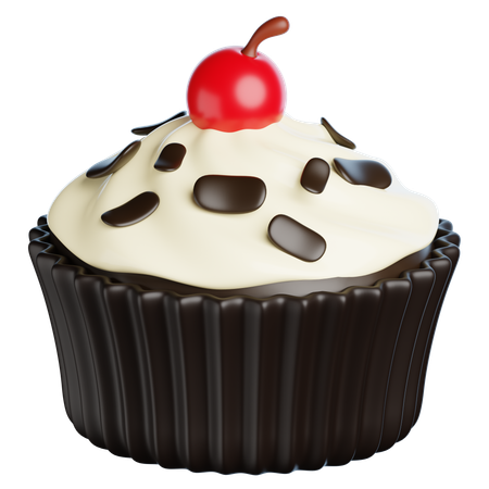 Black Forest Cupcakes  3D Icon