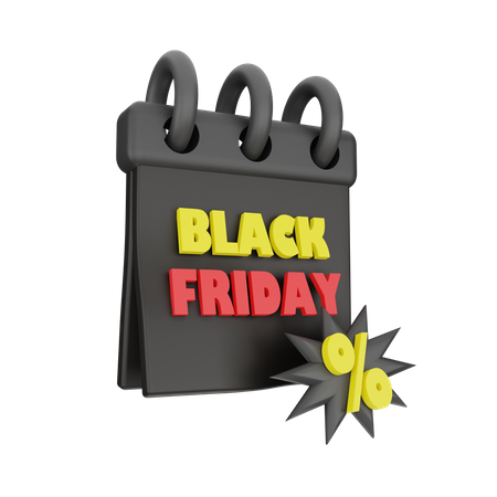 Black Friday  3D Icon