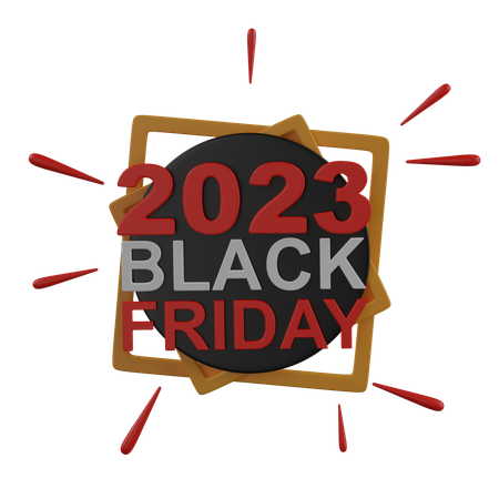 Black Friday 2023  3D Icon