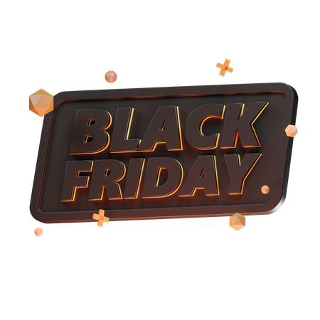 Black Friday  3D Icon