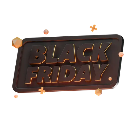 Black Friday  3D Icon