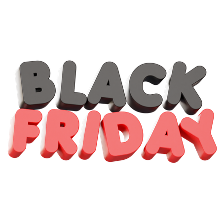 Black Friday  3D Icon