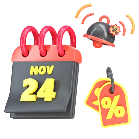 Black Friday  3D Icon