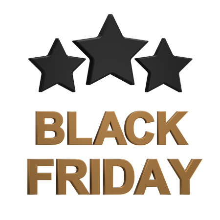 Black Friday  3D Icon