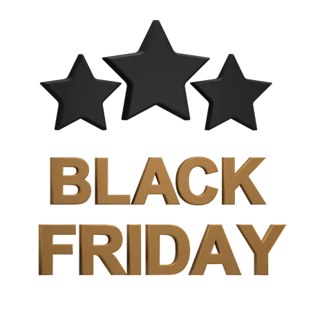 Black Friday  3D Icon