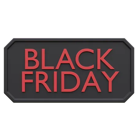 Black Friday  3D Icon