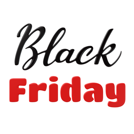 Black Friday  3D Icon