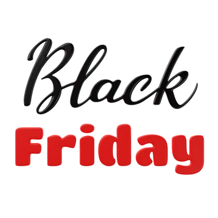 Black Friday  3D Icon