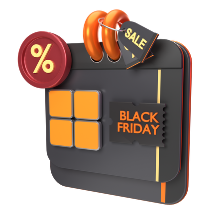 Black Friday  3D Icon