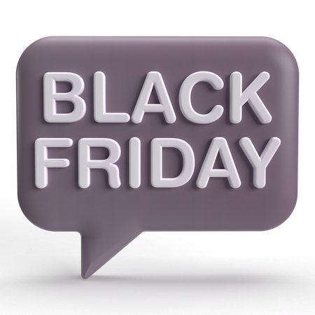 Black Friday  3D Icon