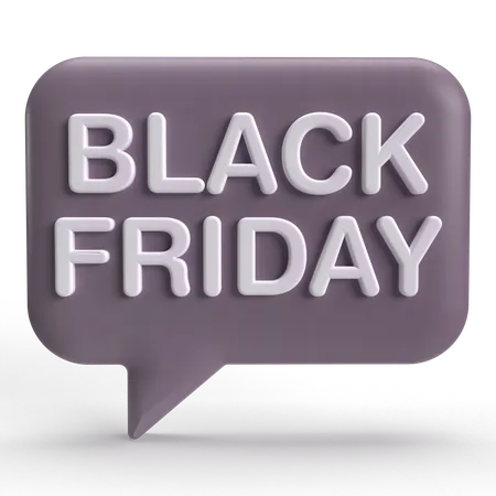 Black Friday  3D Icon