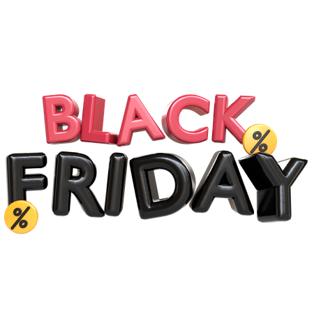 Black Friday  3D Icon