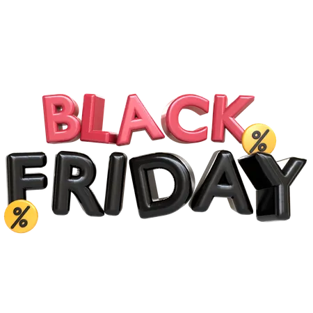 Black Friday  3D Icon