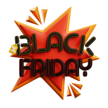 Black Friday  3D Icon