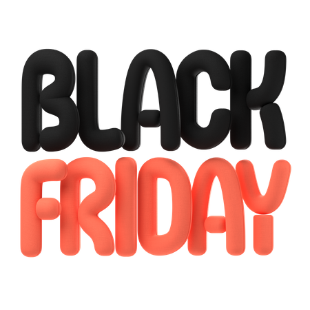 Black friday  3D Icon