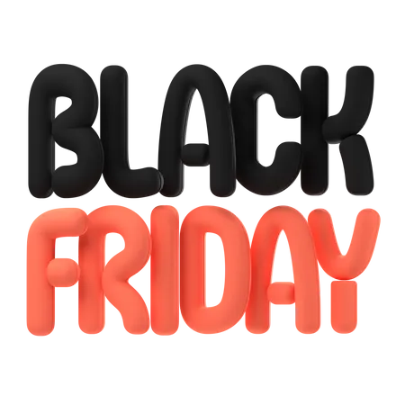 Black friday  3D Icon