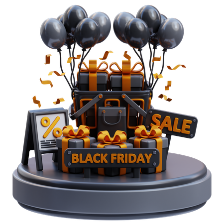 Black Friday  3D Icon