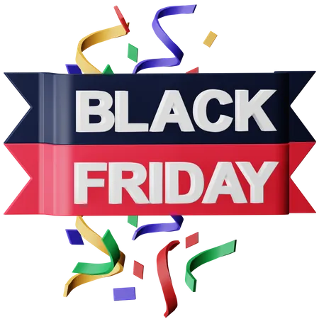 Black Friday  3D Icon