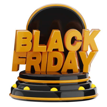 Black Friday  3D Icon