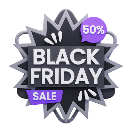 Black Friday  3D Icon