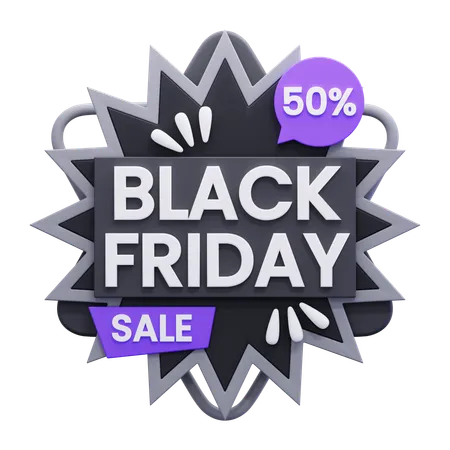 Black Friday  3D Icon