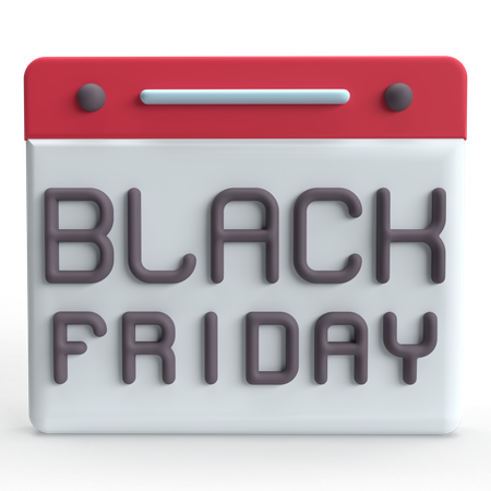 Black Friday  3D Icon