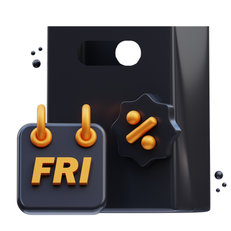 Black Friday  3D Icon