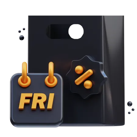 Black Friday  3D Icon