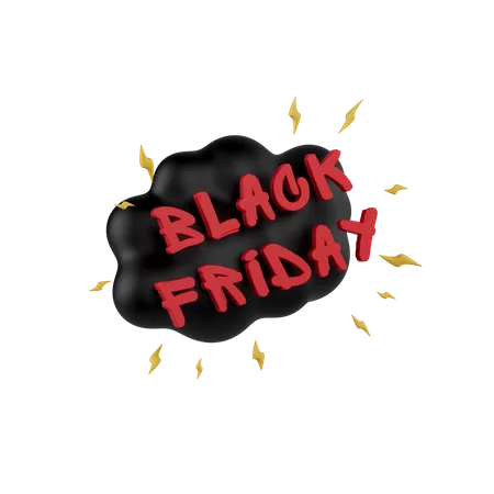 Black Friday  3D Icon