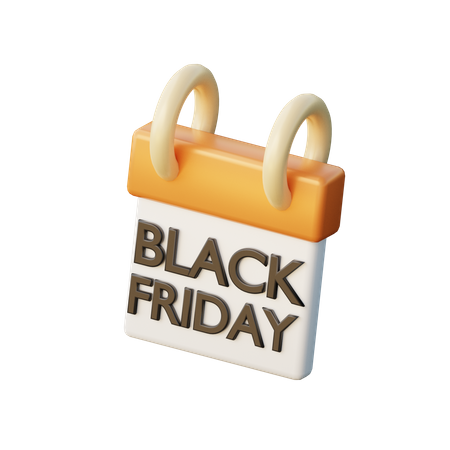 Black Friday  3D Illustration