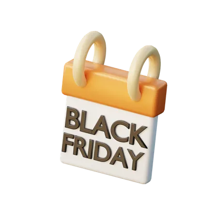 Black Friday  3D Illustration