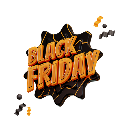 Black Friday 3D Illustration