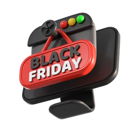 Black Friday Ads  3D Icon