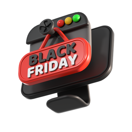 Black Friday Ads  3D Icon