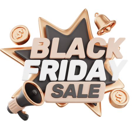 Black Friday Aktion  3D Icon