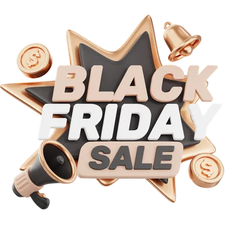 Black Friday Aktion  3D Icon