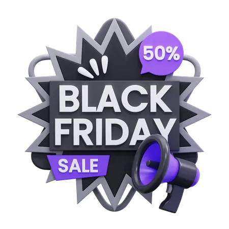 Black Friday Aktion  3D Icon